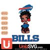 Buffalo Bills Betty Boop Black Fan Girl