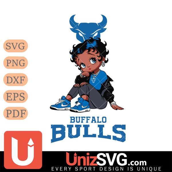 Buffalo Bulls Betty Boop Black