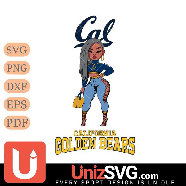 California Golden Bears Fan Girl Black