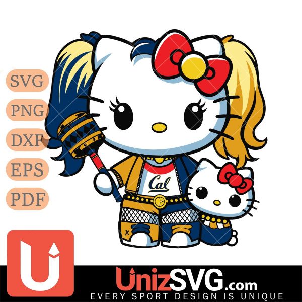 California Golden Bears Hello Kitty Harley Quinn Horror