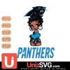 Carolina Panthers Betty Boop Black Fan Girl