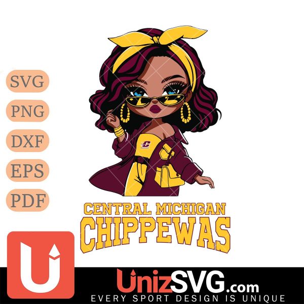 Central Michigan Chippewas Fan Girl Black Disney