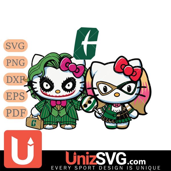 Charlotte 49ers Hello Kitty Joker x Harley Quinn Horror