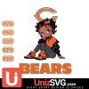 Chicago Bears Betty Boop Black