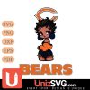 Chicago Bears Betty Boop Black Fan Girl