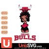 Chicago Bulls Betty Boop Black Fan Girl