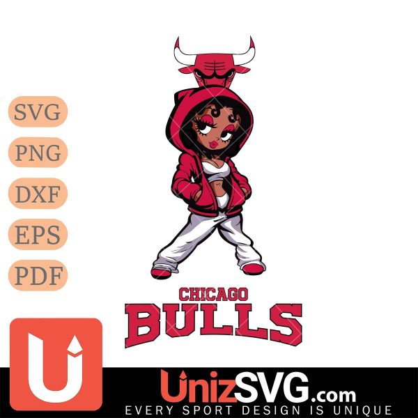 Chicago Bulls Betty Boop Fan Girl