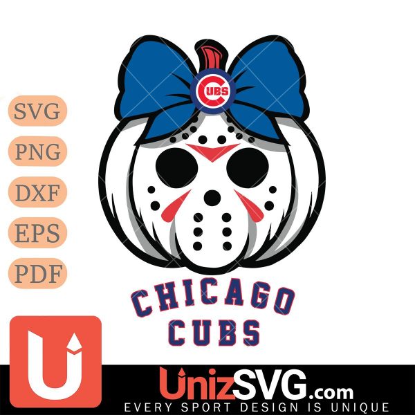 Chicago Cubs Hello Kitty Jason Voorhees pumpkin Horror