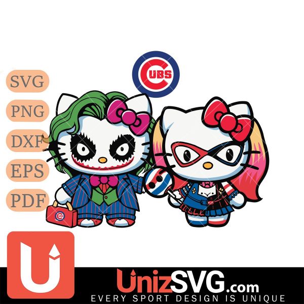 Chicago Cubs Hello Kitty Joker x Harley Quinn Horror