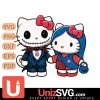 Chicago Cubs Hello Kitty Skellington & Sally Horror