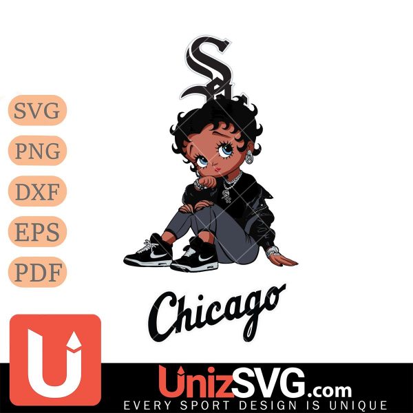 Chicago White Sox Betty Boop Black