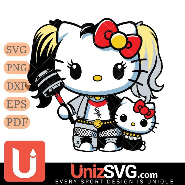 Chicago White Sox Hello Kitty Harley Quinn Horror