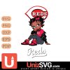 Cincinnati Reds Betty Boop Black