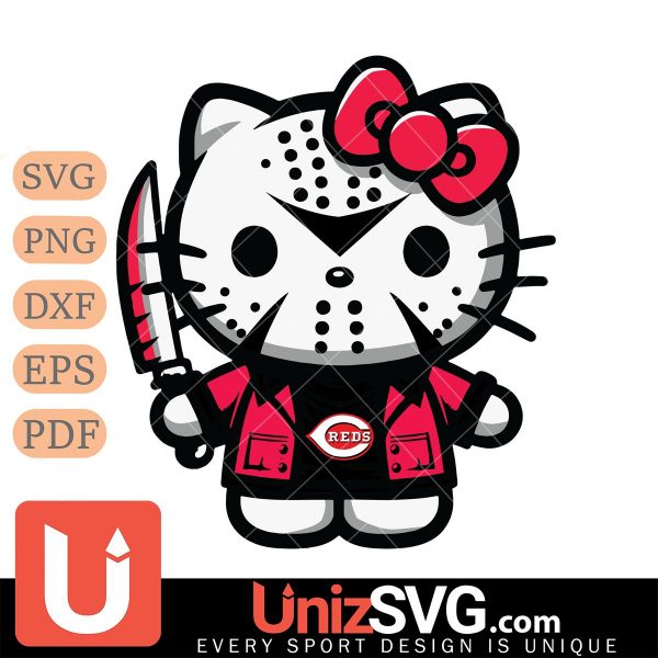 Cincinnati Reds Hello Kitty Jason Voorhees Horror