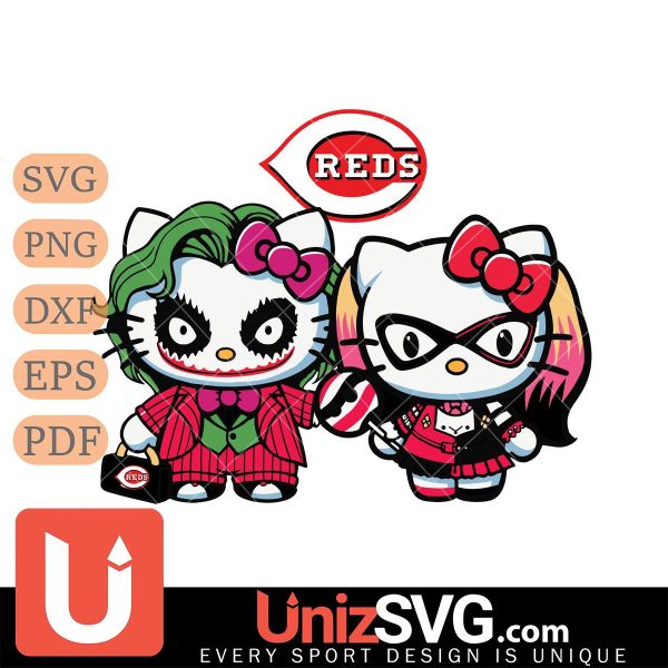 Cincinnati Reds Hello Kitty Joker x Harley Quinn Horror