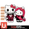 Cincinnati Reds Hello Kitty Skellington & Sally Horror