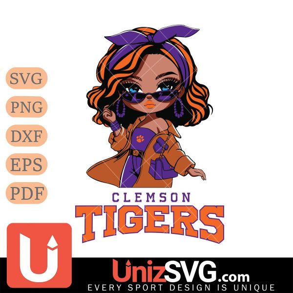 Clemson Tigers Fan Girl Black Disney