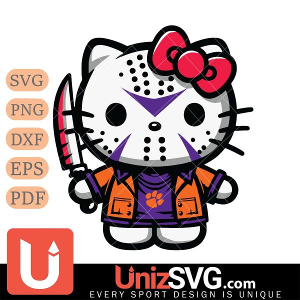 Clemson Tigers Hello Kitty Jason Voorhees Horror