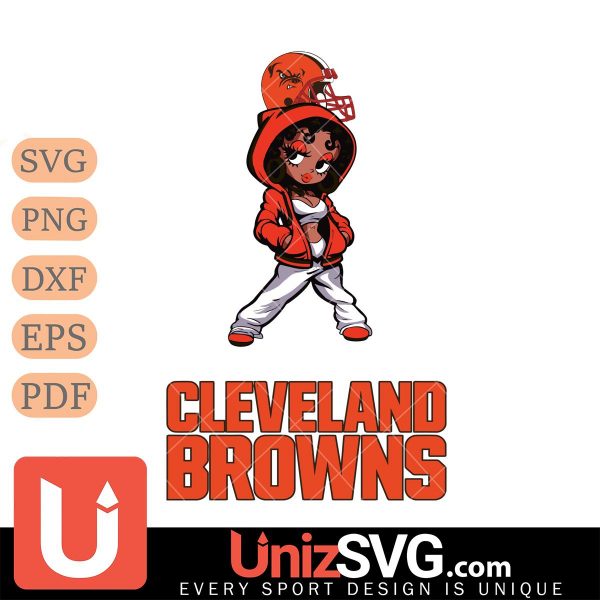 Cleveland Browns Betty Boop Fan Girl