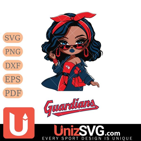 Cleveland Guardians Fan Girl Black Disney