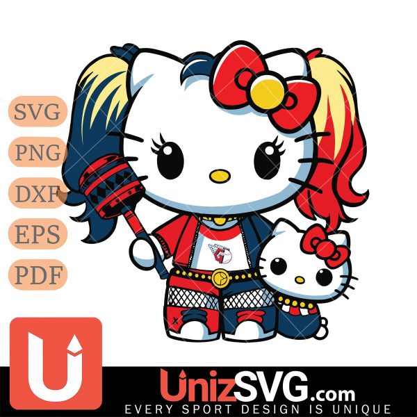 Cleveland Guardians Hello Kitty Harley Quinn Horror