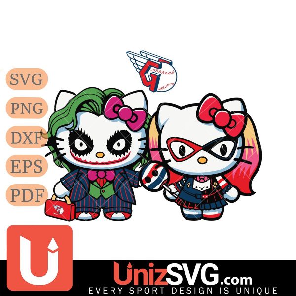 Cleveland Guardians Hello Kitty Joker x Harley Quinn Horror