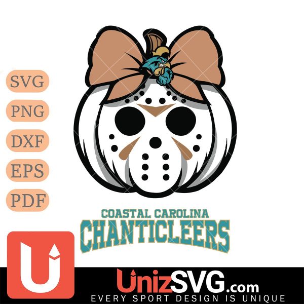 Coastal Carolina Chanticleers Hello Kitty Jason Voorhees pumpkin Horror