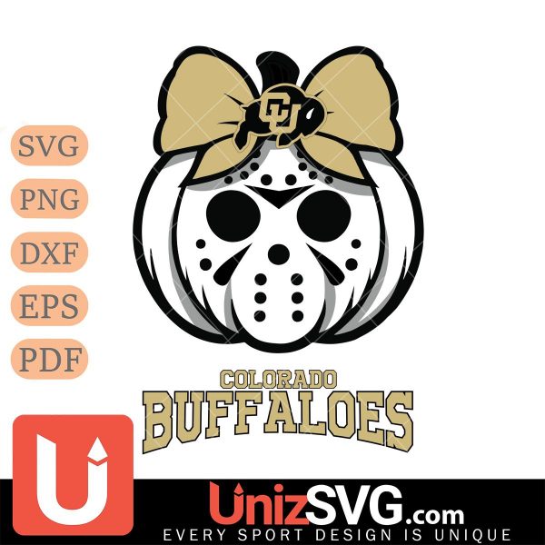 Colorado Buffaloes Hello Kitty Jason Voorhees pumpkin Horror