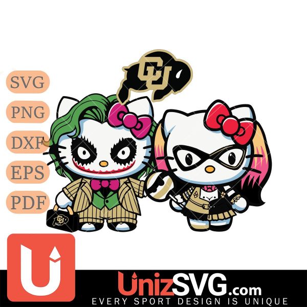 Colorado Buffaloes Hello Kitty Joker x Harley Quinn Horror