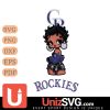 Colorado Rockies Betty Boop Black Fan Girl