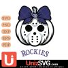 Colorado Rockies Hello Kitty Jason Voorhees pumpkin Horror