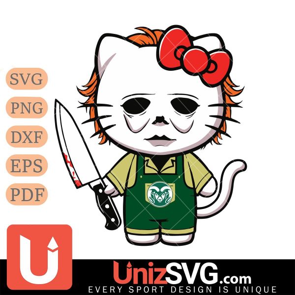 Colorado State Rams Hello Kitty Michael Myers Horror