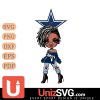 Dallas Cowboys Betty Boop Fan Girl black