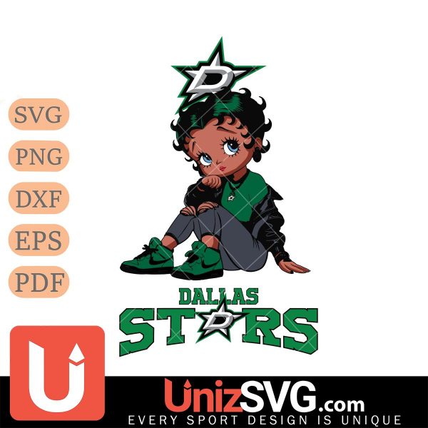 Dallas Stars Betty Boop Black