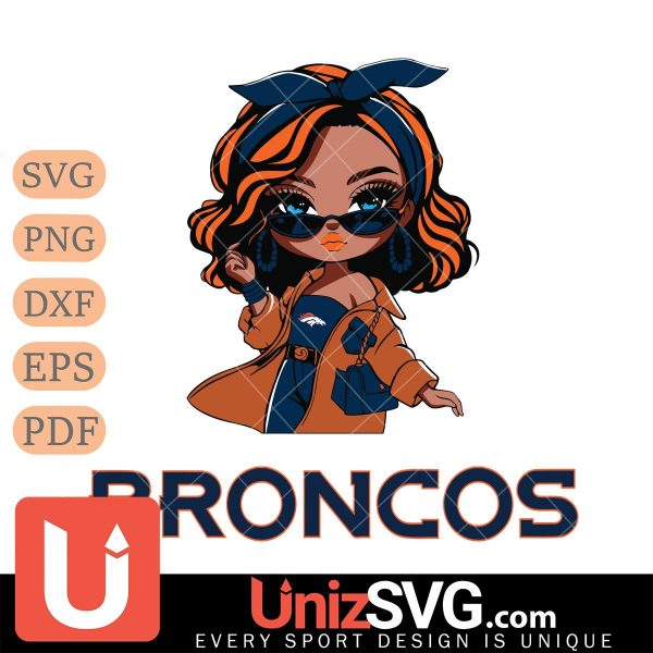 Denver Broncos Fan Girl Black Disney