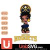 Denver Nuggets Betty Boop Black Fan Girl