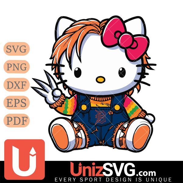 Detroit Tigers Hello Kitty Chucky Horror