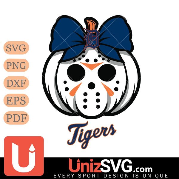 Detroit Tigers Hello Kitty Jason Voorhees pumpkin Horror