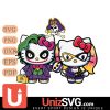 East Carolina Pirates Hello Kitty Joker x Harley Quinn Horror