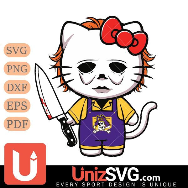 East Carolina Pirates Hello Kitty Michael Myers Horror