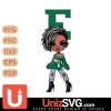 Eastern Michigan Eagles Betty Boop Fan Girl black