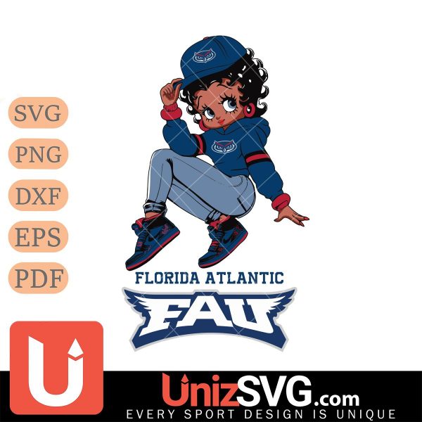 Florida Atlantic Owls Betty Boop Stunning