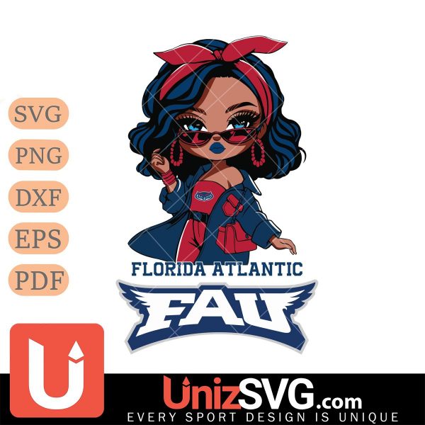 Florida Atlantic Owls Fan Girl Black Disney