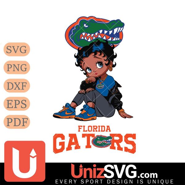 Florida Gators Betty Boop Black