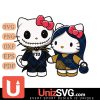 Florida International Panthers Hello Kitty Skellington & Sally Horror