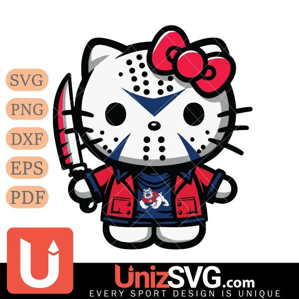 Fresno State Bulldogs Hello Kitty Jason Voorhees Horror