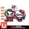 Fresno State Bulldogs Hello Kitty Joker x Harley Quinn Horror