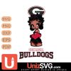 Georgia Bulldogs Betty Boop Black Fan Girl