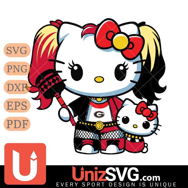 Georgia Bulldogs Hello Kitty Harley Quinn Horror