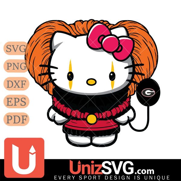 Georgia Bulldogs Hello Kitty Pennywise Horror